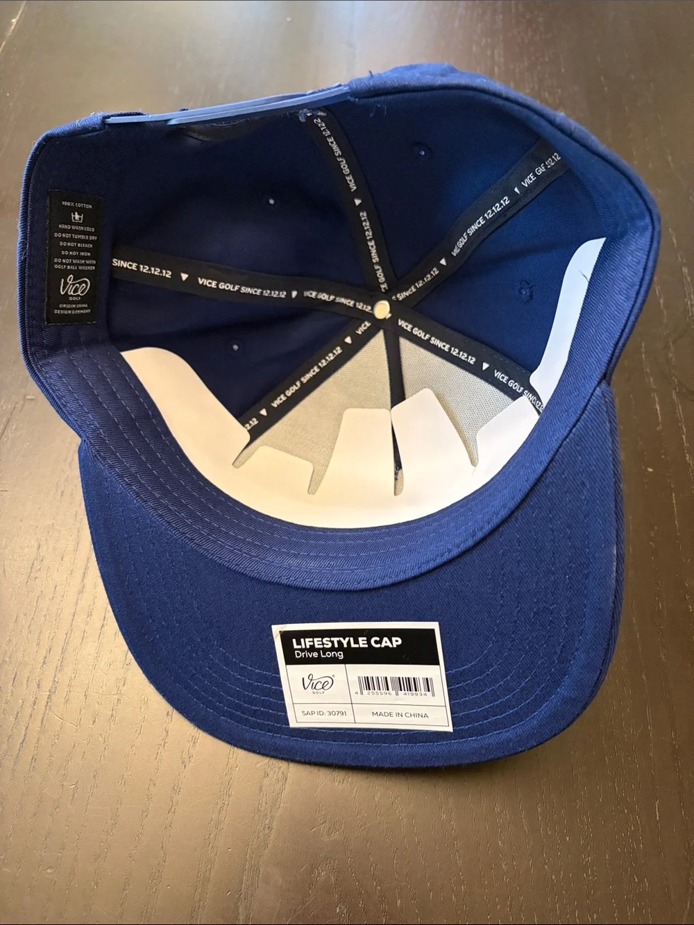 NWT Vice Golf Drive Long Adjustable SnapBack Hat